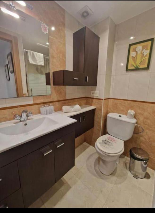 Apartamento Con Terraza Y Parking Gijón Rom bilde